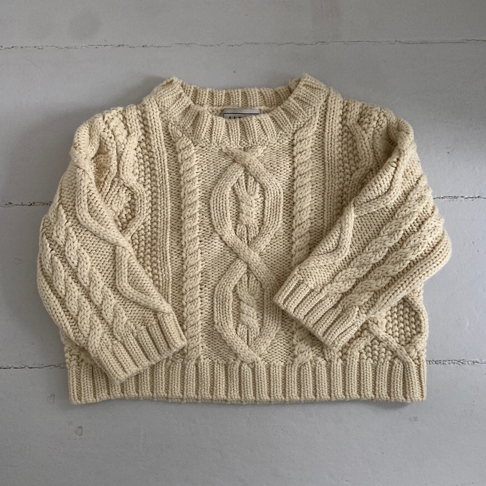 L.L. Bean Infants’ Wool Fisherman Sweater
